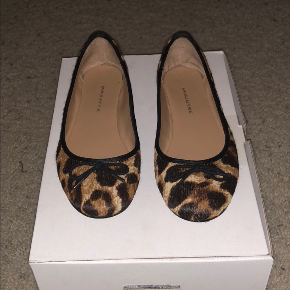 Leopard Print Flats - image 1